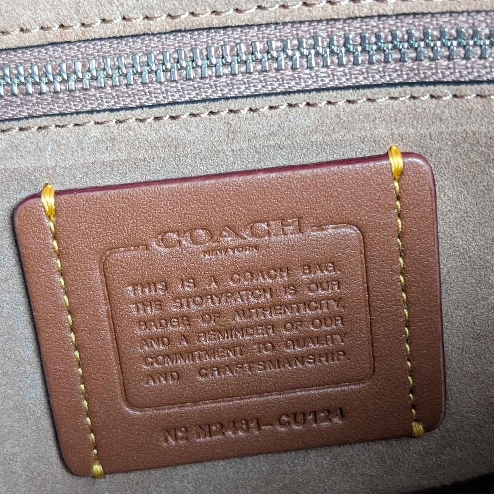 Coach Cargo Turnlock Soft Tabby In Maple - Picture 8 of 10